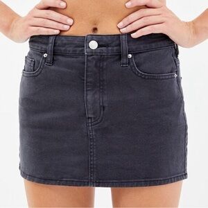 PacSun Charcoal Mini Denim Skirt